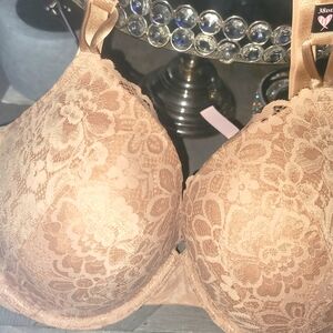 Victoria's Secret Tan Lace Intimates Bra